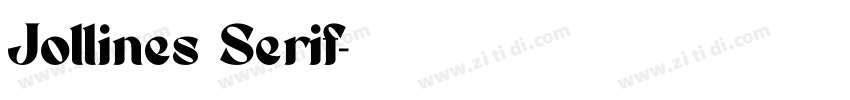 Jollines Serif字体转换